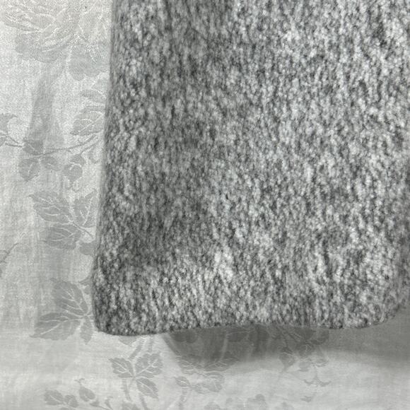 Torrid Pea Coat 3 3X Gray Heathered Long Lined Felt Hidden Buttons - Picture 2 of 14